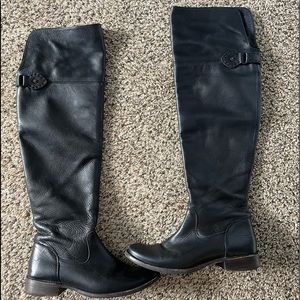 Over the knee frye boots